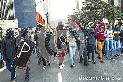 Protesters Editorial Stock Photo